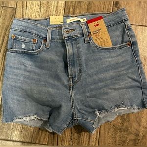 LEVIS 501 high rise shorts
